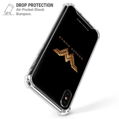 DC Comics Wonder Woman Gold Emblem iPhone XS Max Clear Case